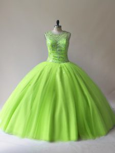  Floor Length Ball Gowns Sleeveless 15 Quinceanera Dress Lace Up