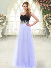 Discount Sleeveless Appliques Zipper Prom Gown