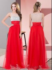 Dazzling Sleeveless Side Zipper Floor Length Sequins Prom Party Dress