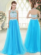 Perfect Sleeveless Lace Zipper Prom Evening Gown