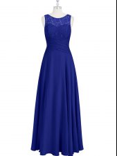  Sleeveless Lace and Pleated Zipper Prom Dresses