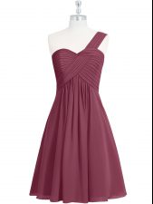 Dynamic Sleeveless Ruching Zipper Dress for Prom