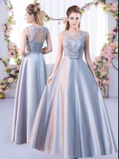 New Arrival Sleeveless Lace Lace Up Quinceanera Court Dresses
