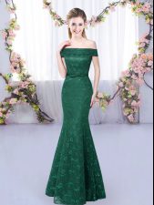  Dark Green Sleeveless Lace Up Quinceanera Court Dresses for Prom and Party and Wedding Party