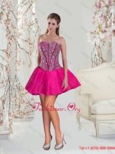 2015 Fall Luxurious Beading Hot Pink Prom Dresses QDDTA1002FOR