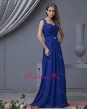 2016 Perfect Straps Beading Long Prom Dresses in Royal Blue DBEE541FOR
