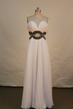 Discount Empire Sweetheart Floor-length Prom Dresses  Beading Style FA-Z-00156