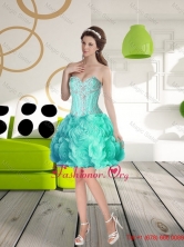 Perfect Sweetheart Prom Dress with Beading and Rolling Flowers SJQDDT58003FOR