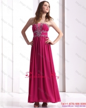 Sophisticated Strapless Floor Length 2015 Prom Dress with Beading WMDPD194FOR
