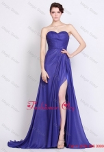 Spring Luxurious Sweetheart High Slit Prom Dresses in Royal Blue DBEE041FOR