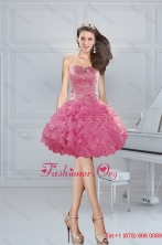 Summer Gorgeous Ball Gown Pink Sweetheart Beading Prom Dresses XFNAOA06TZBFOR