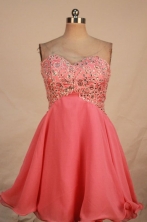 Sweet A-line Sweetheart-neck Mini-length Appliques Short Prom Dresses Style FA-C-144