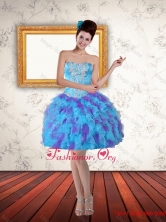 2015 Sweetheart Beading Ruffled Layers Short Prom Dress in Multi Color PDZY471TZCFOR