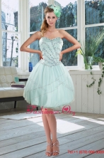 Beautiful Light Blue Sweetheart Short Prom Dresses with Beading XFNAOA02TZBFOR