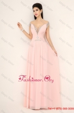 Beautiful Off the Shoulder Prom Dresses with Cap Sleeves DBEE511FOR