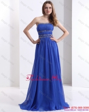 Delicate 2015 Strapless Prom Dress with Ruching and Beading WMDPD191FOR