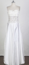 Elegant Empire Sweetheart Floor-length White Prom Dress LHJ42884