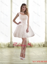 Simple Princess Prom Dresses with Beading in White for 2015 Fall SJQDDT46003FOR