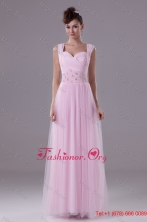 Wide Straps Sweetheart Ankle length Prom Dresses with Beaded Waist WD4-310FOR