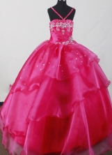 2012 Beautiful Ball Gown Strap Floor-length Flower Girl Dress  Style RFGDC03