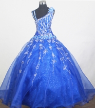 2012 Beautiful Ball Gown Strap Floor-length Little Gril Pagant Dress Style RFGDC078