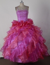 2012 Brand new Ball Gown Spaghetti Straps Floor-length Flower Girl Dress Style RFGDC024