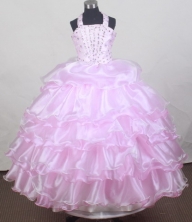2012 Brand new Ball Gown Strap Floor-length Flower Girl Dress Style RFGDC0116