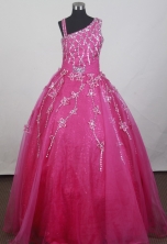 2012 Brand new Ball Gown Strap Floor-length Little Gril Pagant Dress Style RFGDC061