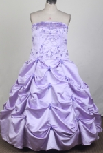 2012 Elegant Ball Gown Strapless Floor-length Little Gril Pagant Dress Style RFGDC063