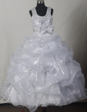 2012 Fashionable Ball Gown Scoop Floor-length Flower Girl Dress Style RFGDC034