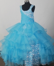 2012 Lovely Ball Gown Scoop Floor-length Flower Girl Dress  Style RFGDC0122