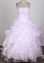 2012 Lovely Ball Gown Strapless Floor-length Flower Girl Dress Style RFGDC092