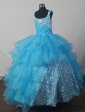 2012 Luxurious Ball Gown Scoop Floor-length Flower Girl Dress Style RFGDC039
