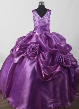 2012 Perfect Ball Gown V-neck Floor-length Flower Girl Dress  Style RFGDC04