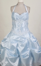 2012 Pretty Ball Gown Halter Top Floor-length Flower Girl Dress  Style RFGDC0103