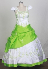 2012 Sweet Ball Gown Square Floor-length Flower Girl Dress Style RFGDC0111