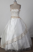2012 Sweet Ball Gown Strapless Floor-length Flower Girl Dress Style RFGDC029