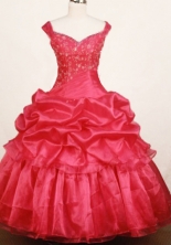 Elegant Ball Gown Off The Shulder Floor-Length Little Girl Pageant Dresses Style FA-Y-328