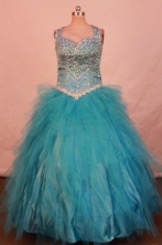 Exquisite Ball gown Strap Floor-Length Little Girl Pageant Dresses Style FA-Y-317