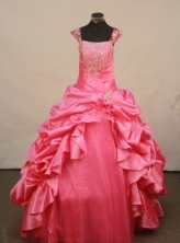 Fashionable Ball gown Strap Floor-Length Little Girl Pageant Dresses Style FA-Y-305