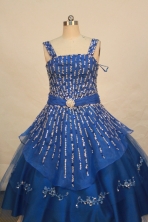 Fashionable Ball gown Strap Sweetheart-neck Floor-length Flower Girl Dresses Style FA-C-131
