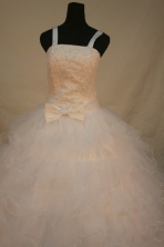 Gorgeous Ball gown Strap Floor-length Litter Girl Pageant Dress Style FA-W-296