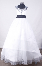 Lovely Ball Gown Off The Shoulder Neckline Floor-Length Flower Girl Dress TD2403