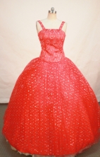 Modest Ball gown Strap Floor-length Flower Girl Dresses Style FA-C-157