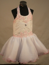 Sweet Ball gown Halter top neck Short Litter Girl Pageant Dress Style FA-W-290