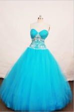 Affordable A-line Sweetheart Floor-length Quinceanera Dresses Appliques with Beading Style FA-Z-0063