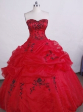 Exclusive Ball gown Sweetheart Floor-length Quinceanera Dresses Embroidery Style FA-Z-0027