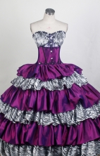 Exquisite Ball Gown Sweetheart Floor-length Quinceanera Dress ZQ12426092
