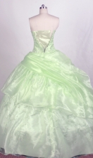 New Ball gown Strapless Floor-length Quinceanera Dresses Style FA-W-r76