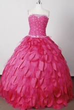 Perfect Ball Gown Strapless Floor-length Quinceanera Dress LJ2616